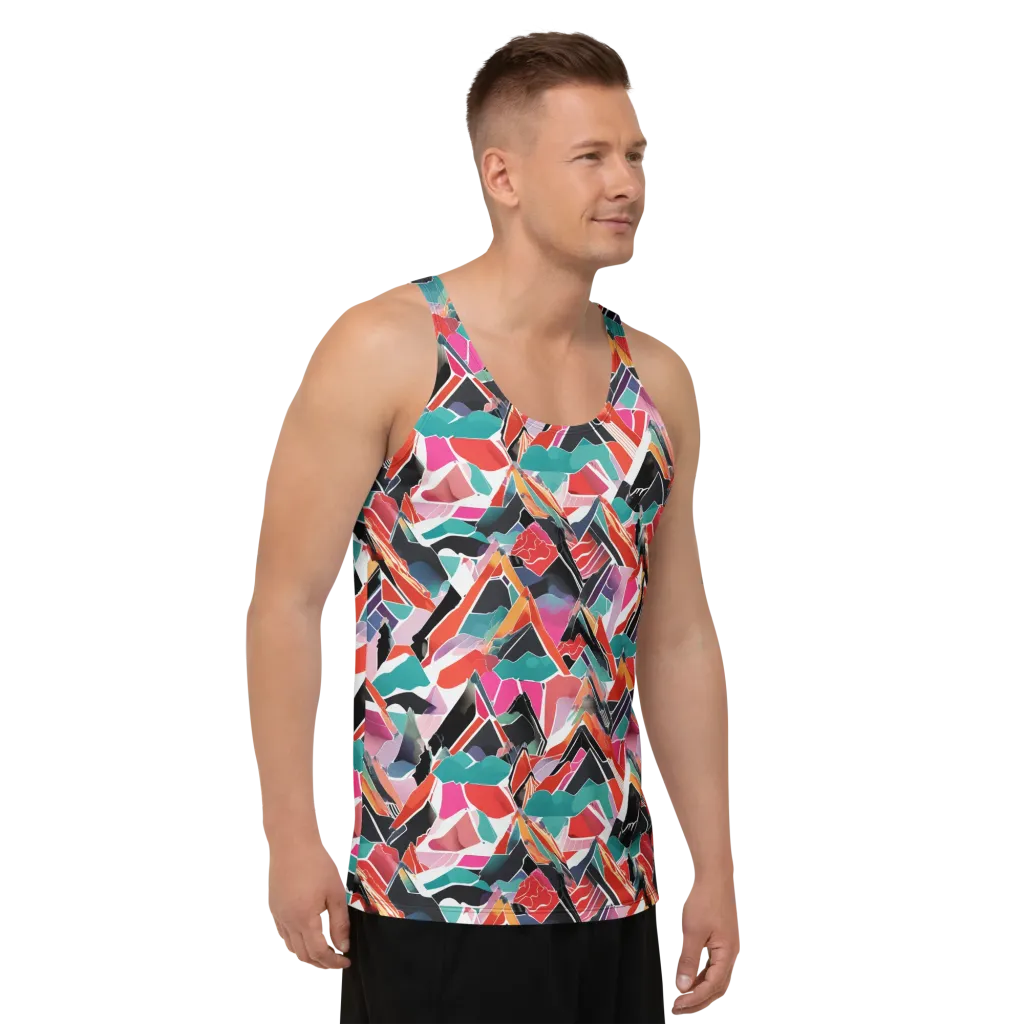 Chromatic Avalanche on Men's Tank Top — Right Front