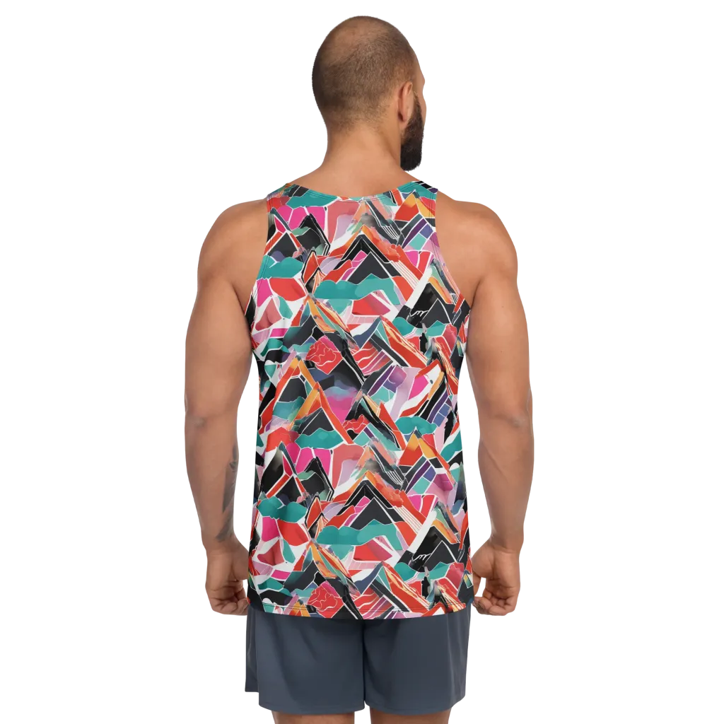 Chromatic Avalanche on Men's Tank Top — Back