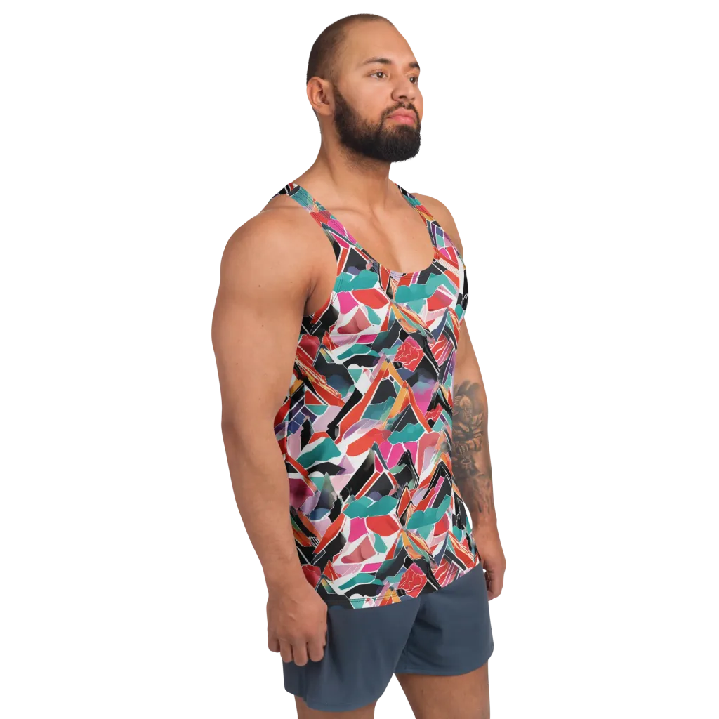 Chromatic Avalanche on Men's Tank Top — Right Front