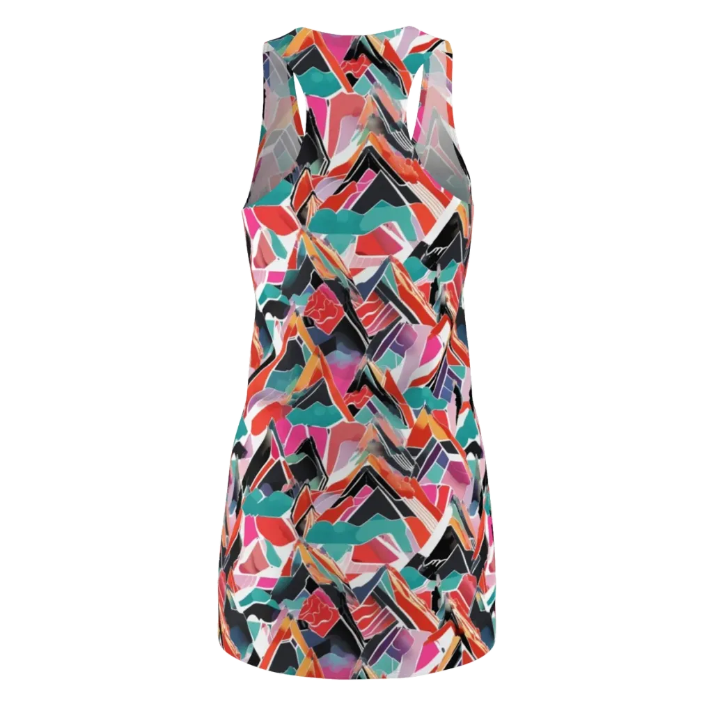Chromatic Avalanche on Racerback Dress — Back