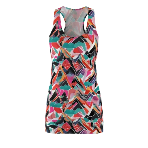 Chromatic Avalanche on a Racerback Dress