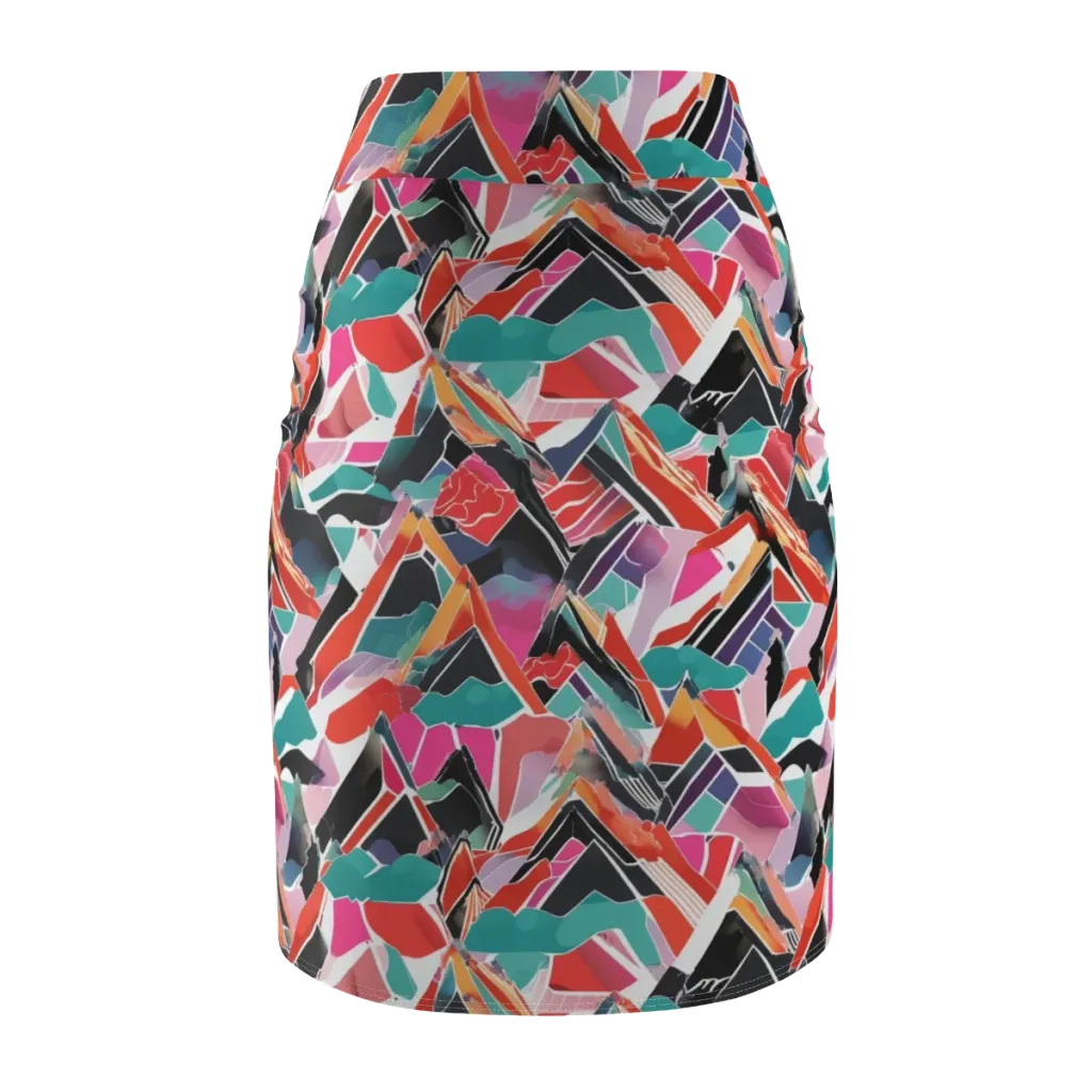 Chromatic Avalanche on Pencil Skirt — Back