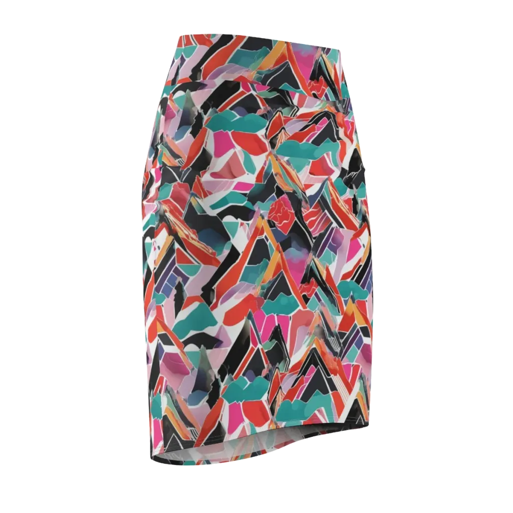 Chromatic Avalanche on Pencil Skirt — Front Side
