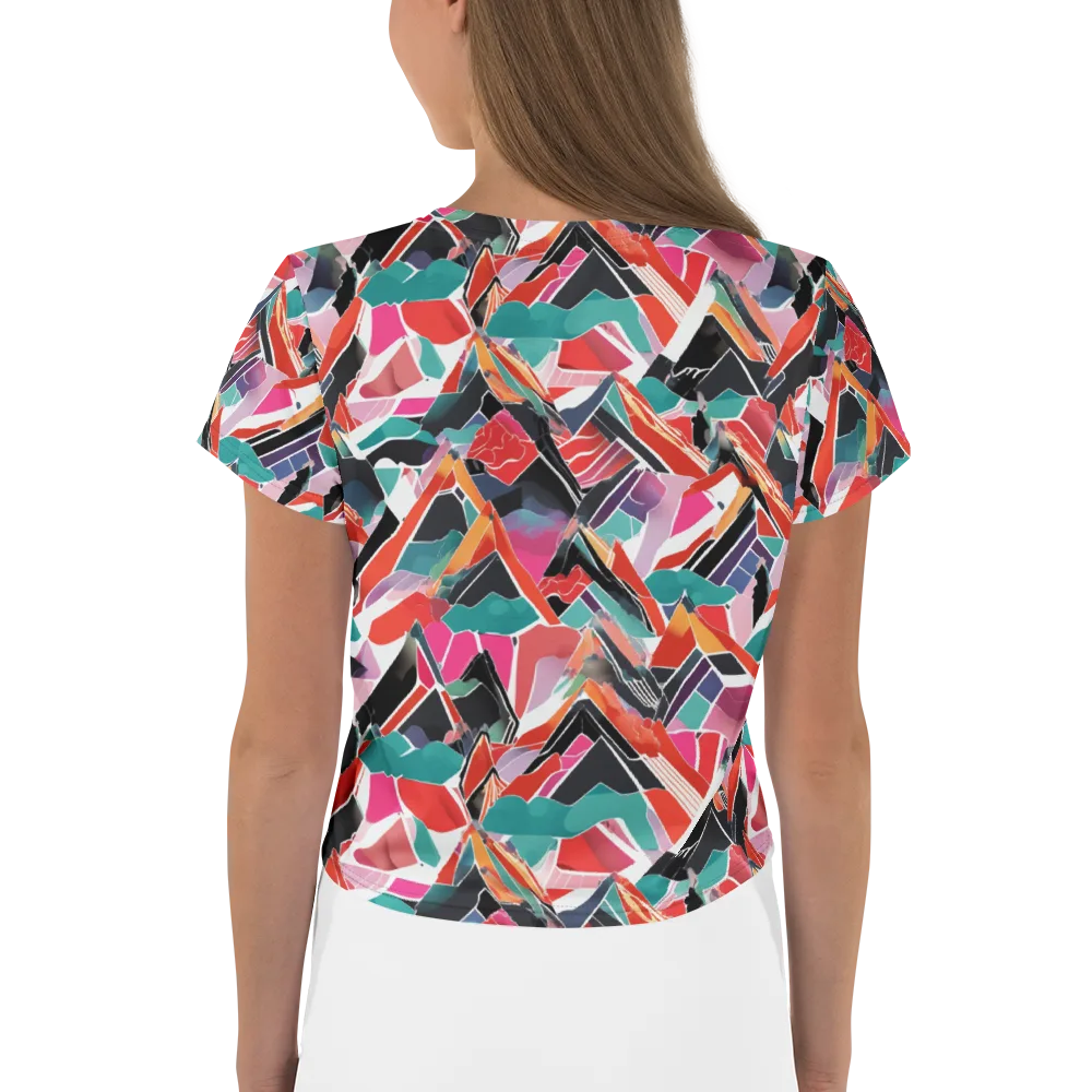 Chromatic Avalanche on Crop Tee — Back