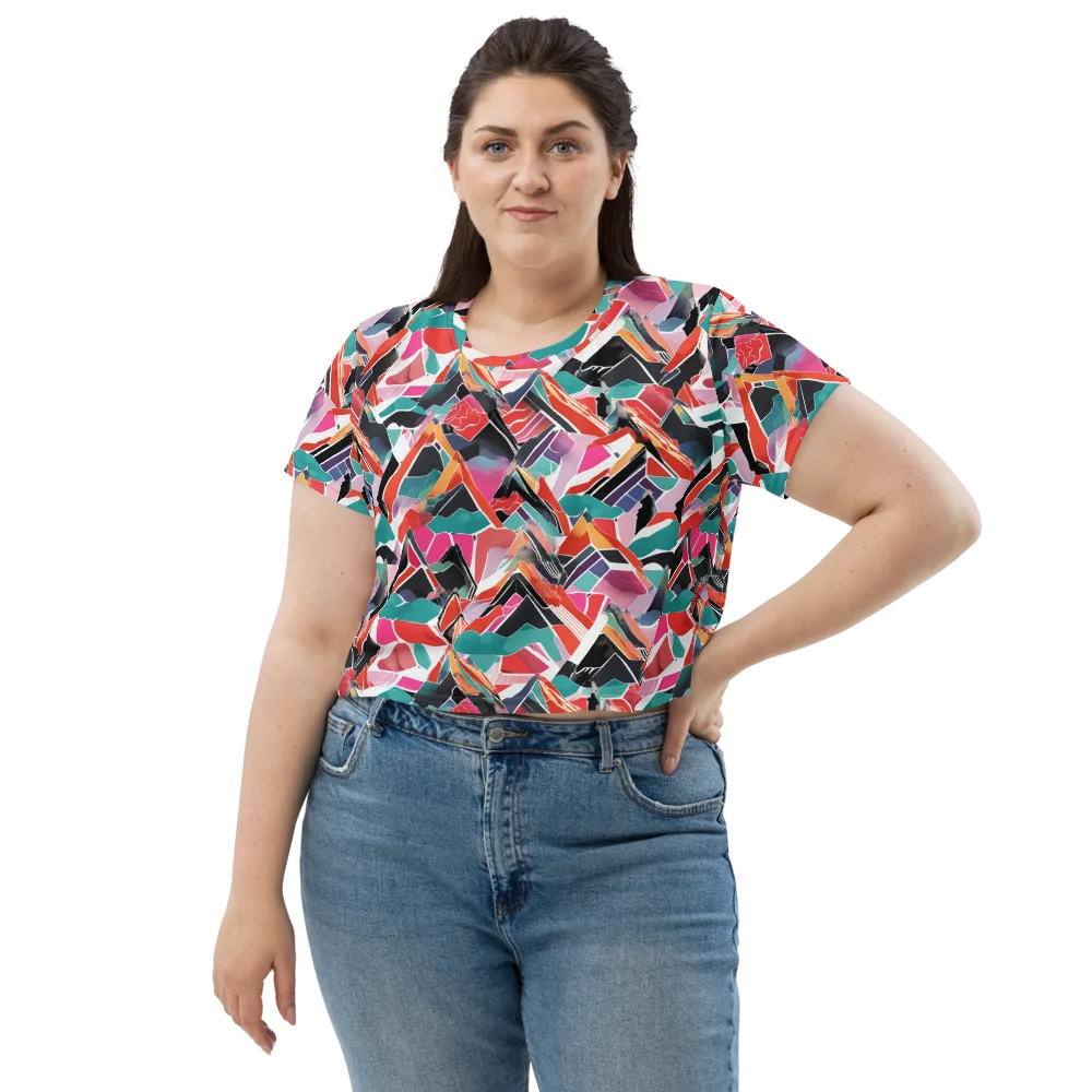 Chromatic Avalanche on Crop Tee — Front