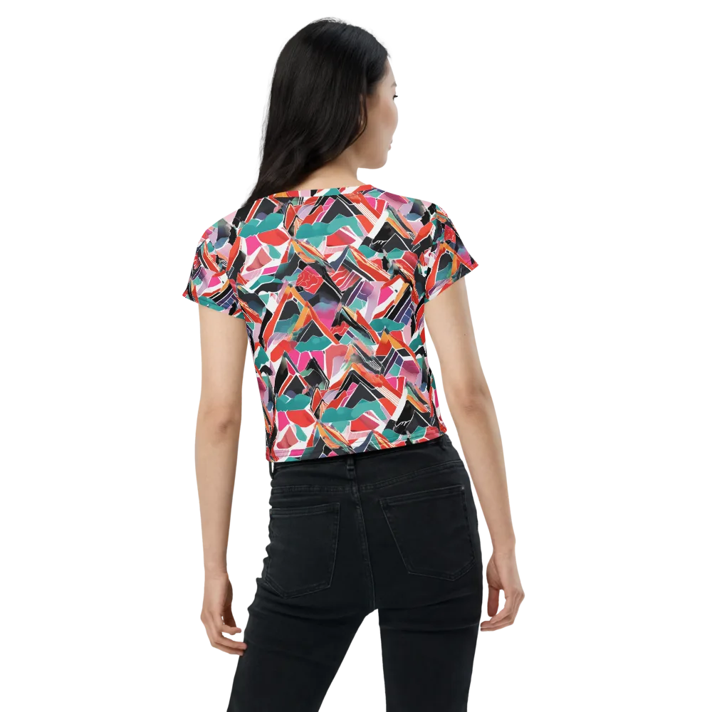Chromatic Avalanche on Crop Tee — Back