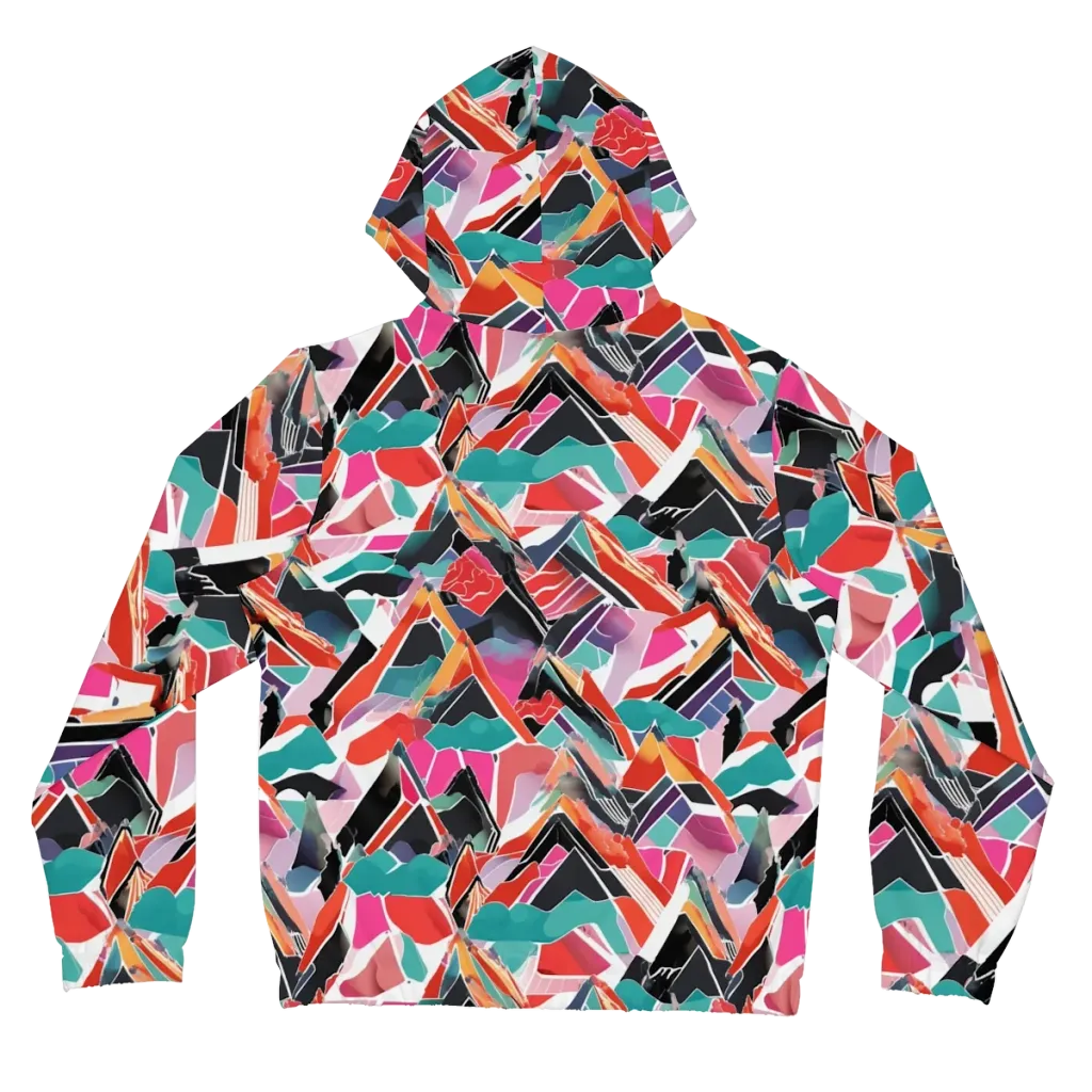 Chromatic Avalanche on Women's Full-Zip Hoodie — Back