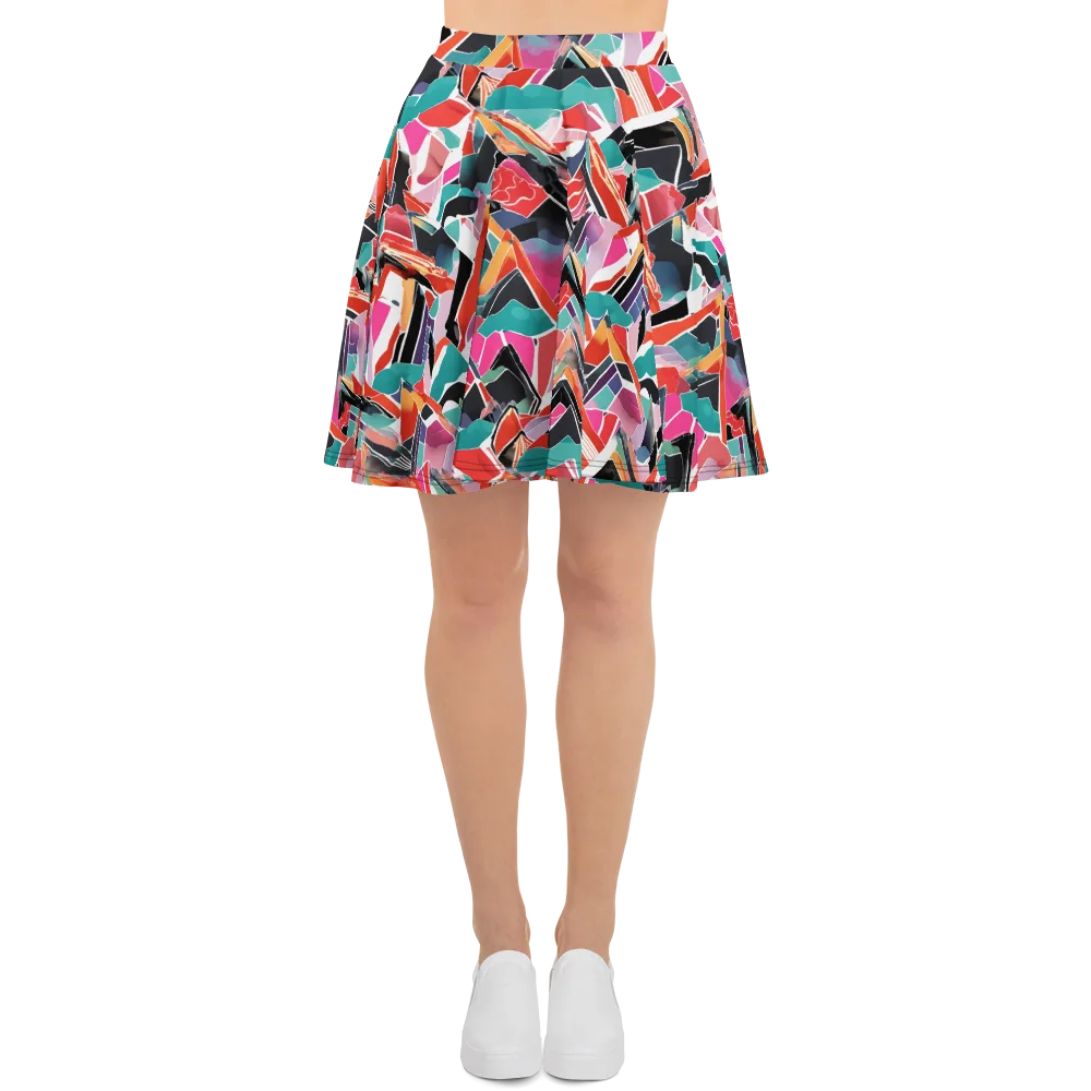 Chromatic Avalanche on Skater Skirt — Front