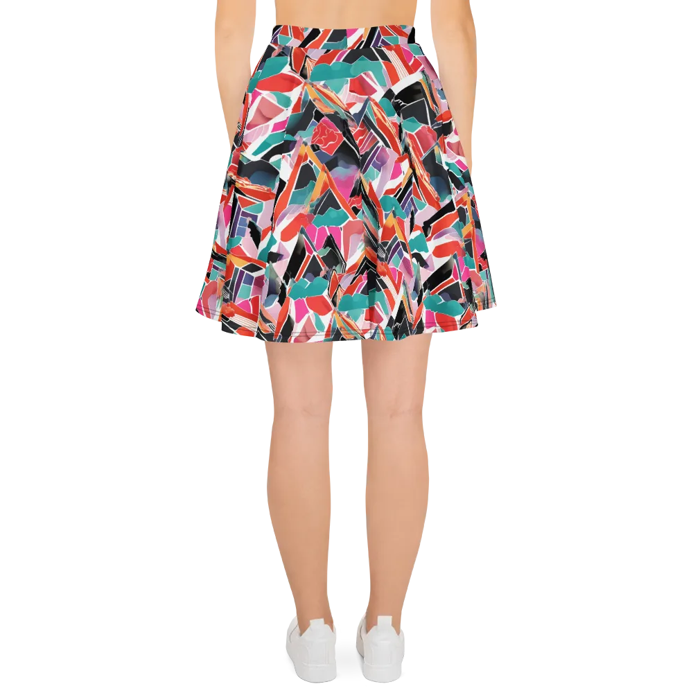 Chromatic Avalanche on Skater Skirt — Back