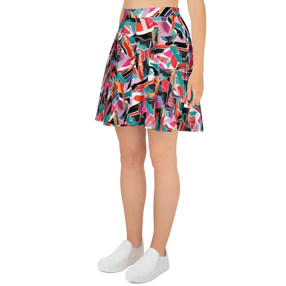 Chromatic Avalanche on Skater Skirt — Left