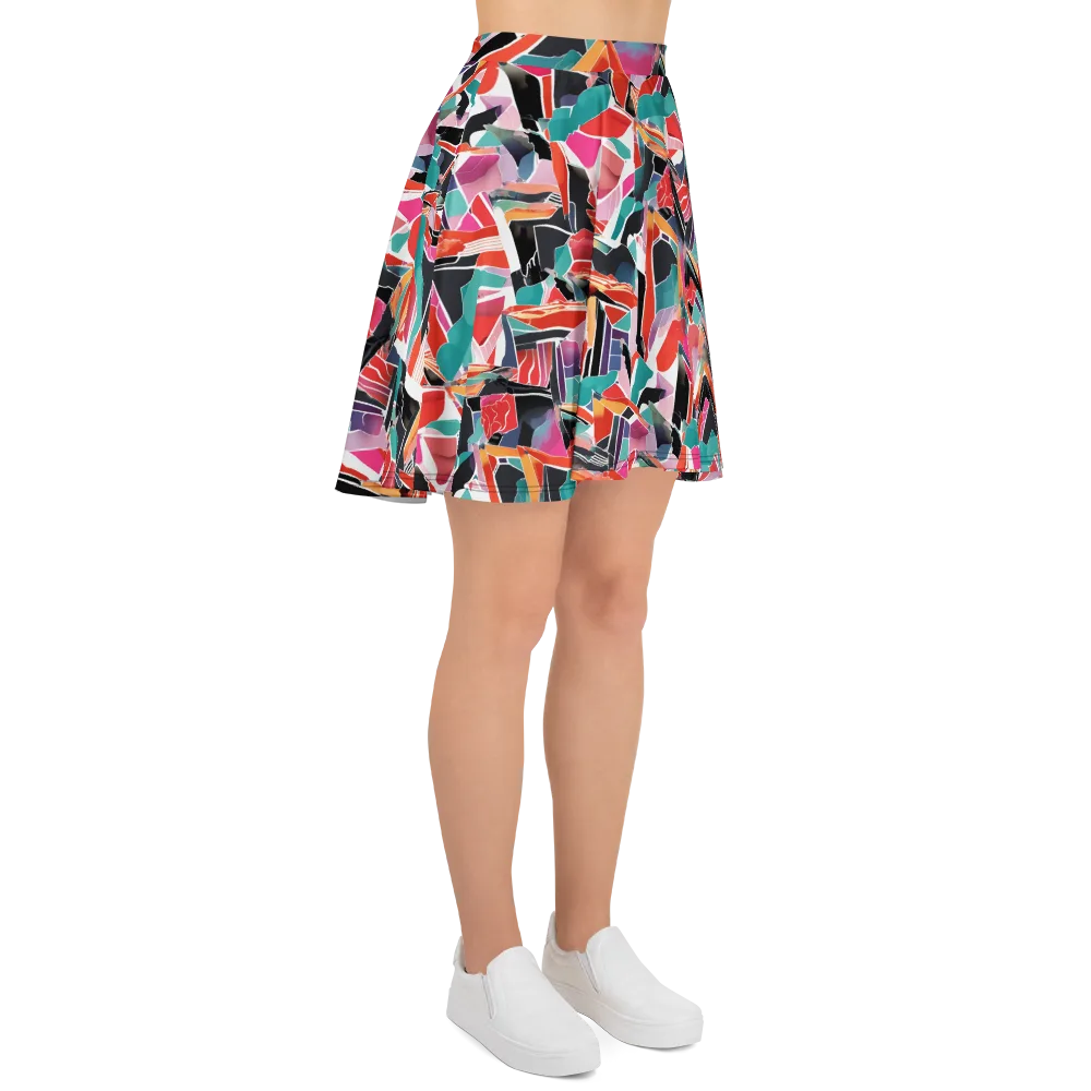 Chromatic Avalanche on Skater Skirt — Right