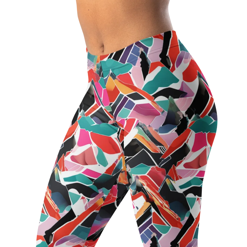 Chromatic Avalanche on Leggings — Left Front