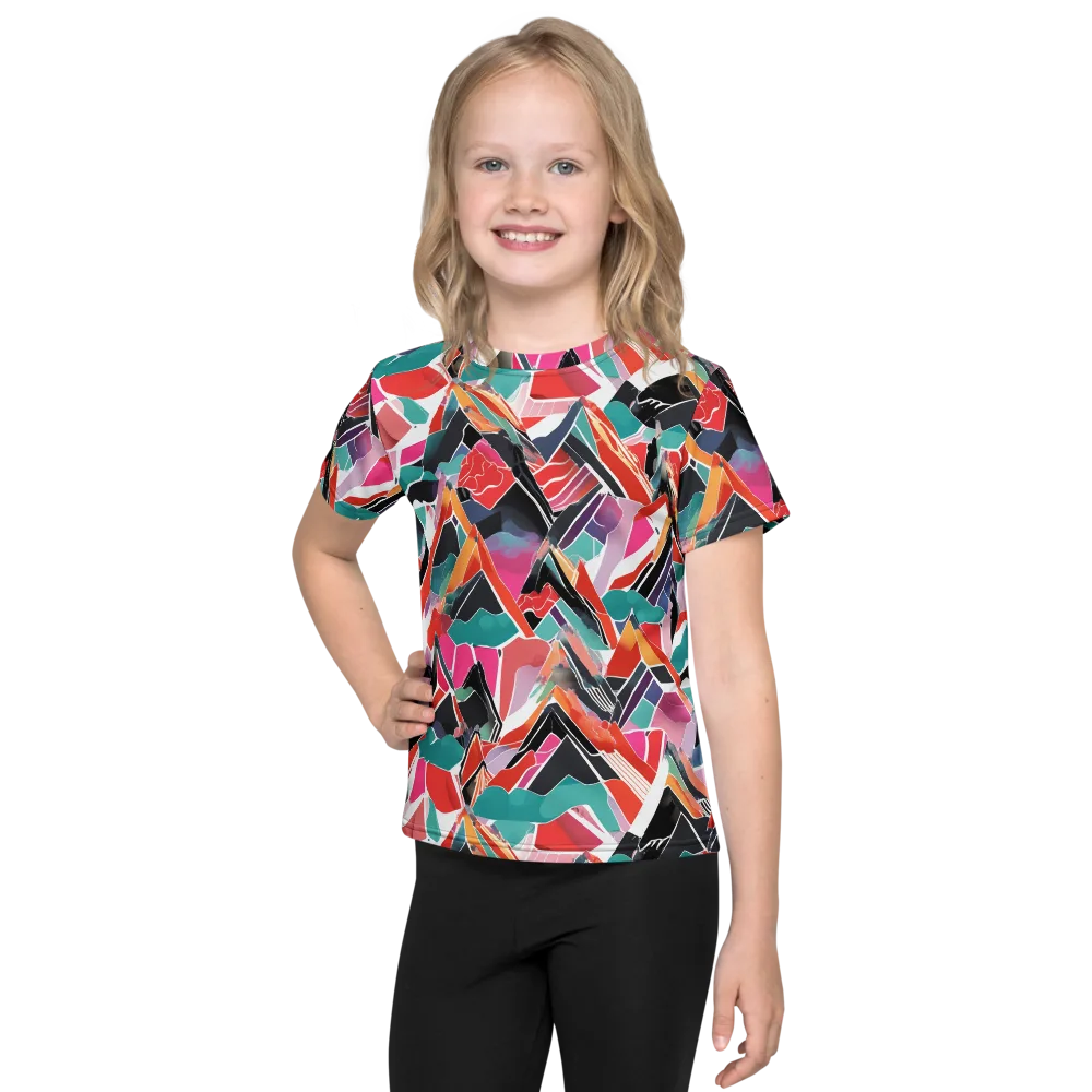 Chromatic Avalanche on Kids Crew Neck T-Shirt — Front