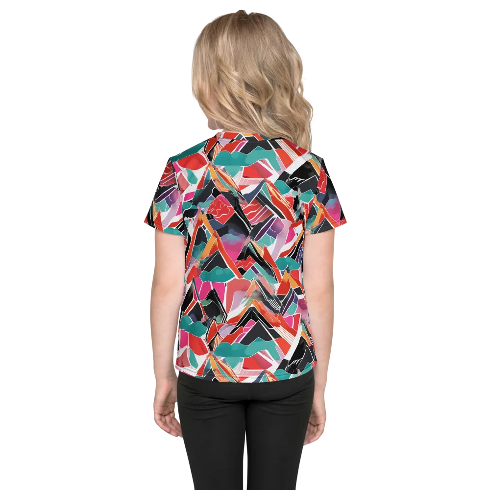 Chromatic Avalanche on Kids Crew Neck T-Shirt — Back