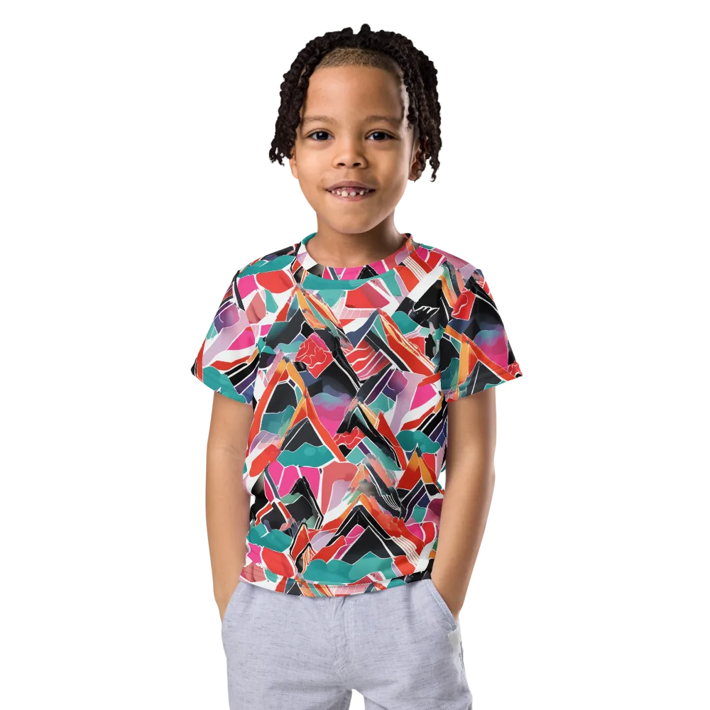 Chromatic Avalanche on Kids Crew Neck T-Shirt — Front