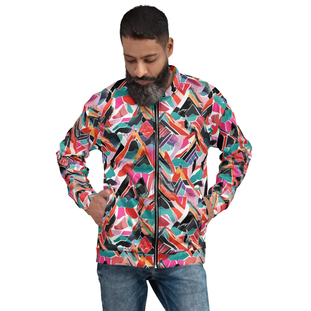 Chromatic Avalanche on Bomber Jacket — Front