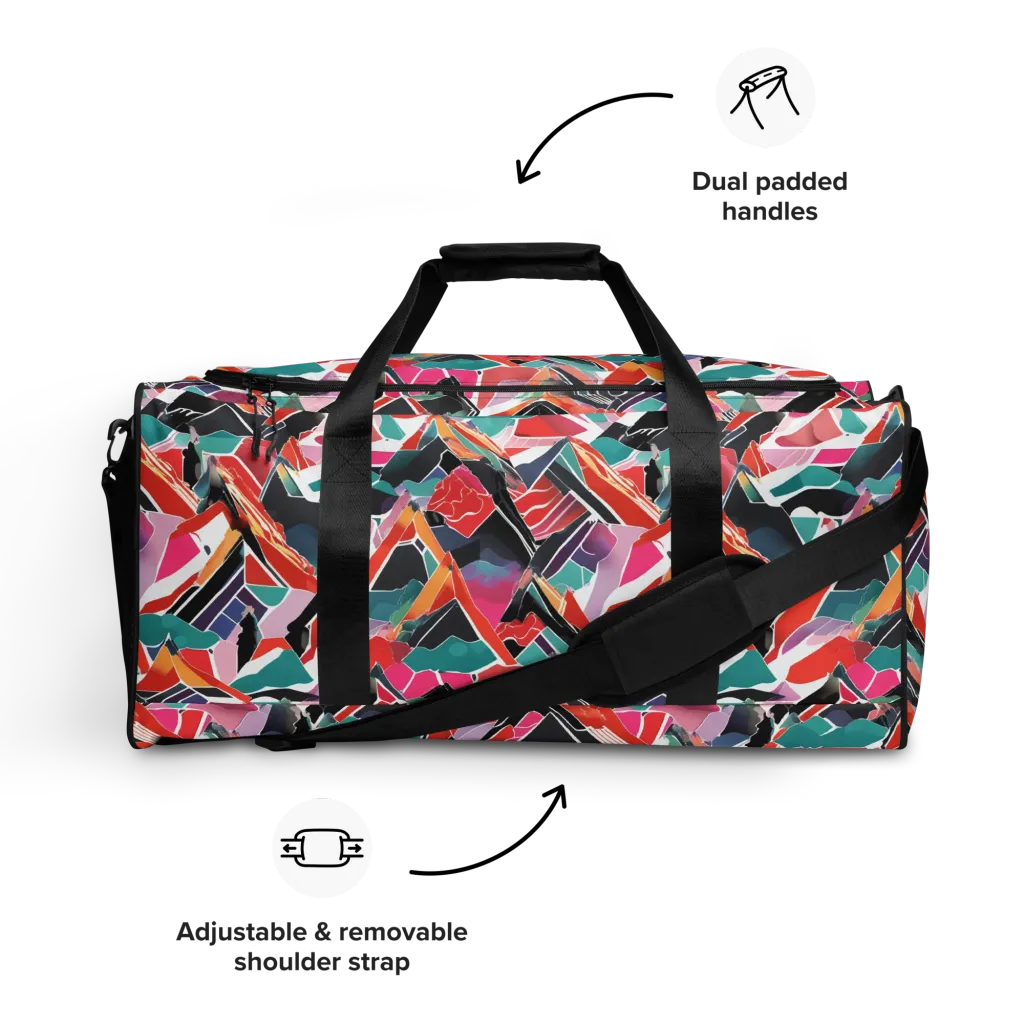 Chromatic Avalanche on Duffle Bag — Front