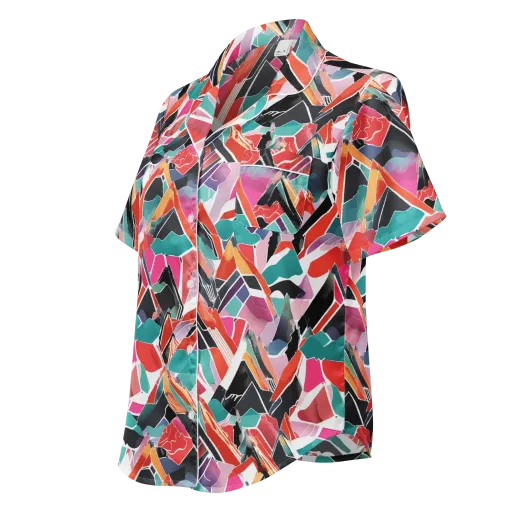 Chromatic Avalanche on a Women's Short Sleeve Pajama Top