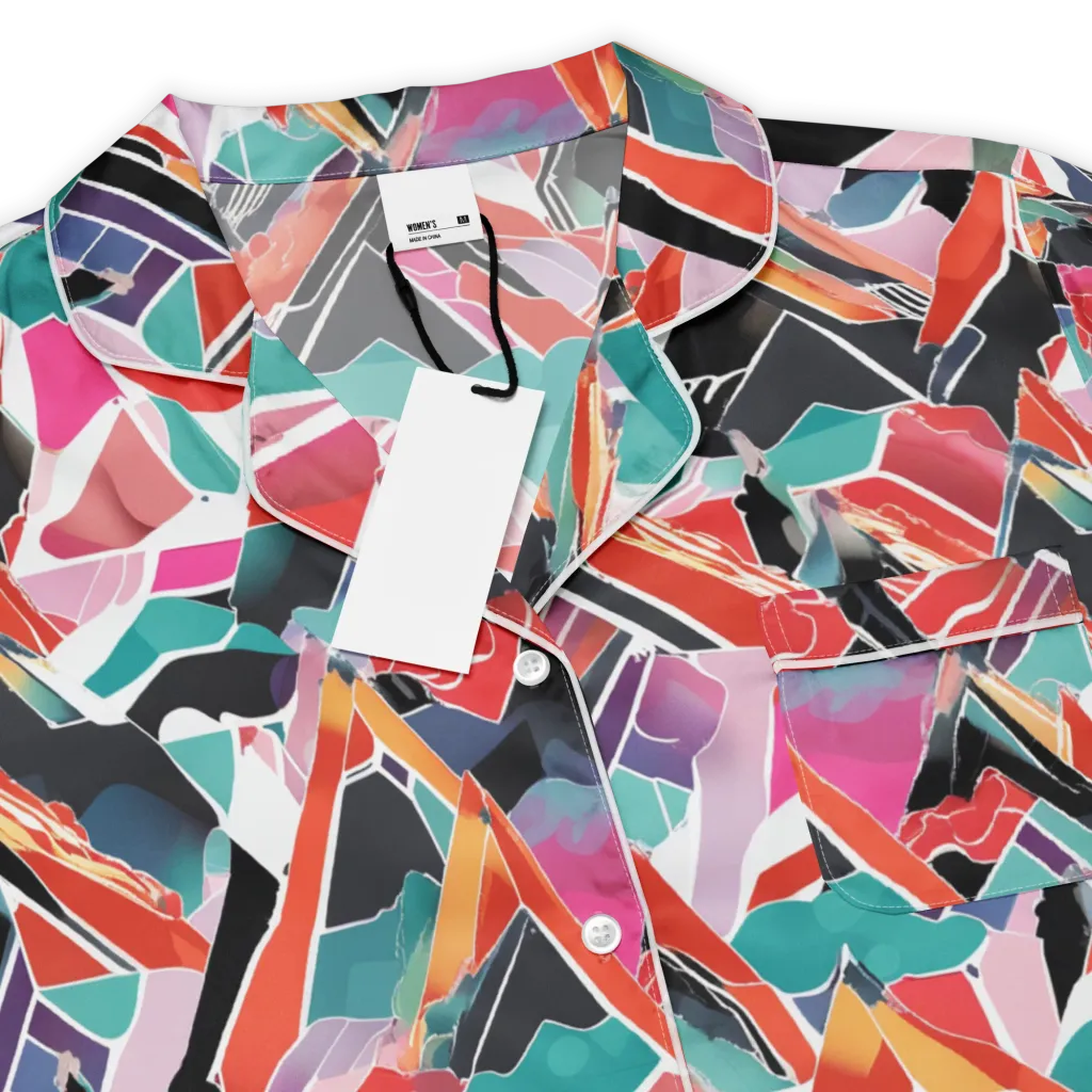 Chromatic Avalanche on Women's Short Sleeve Pajama Top — Product details