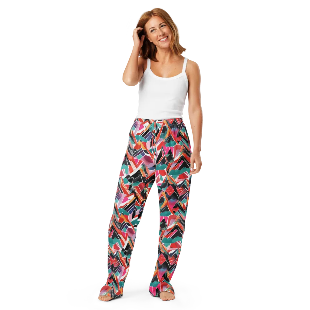 Chromatic Avalanche on Women's Pajama Pants — Front