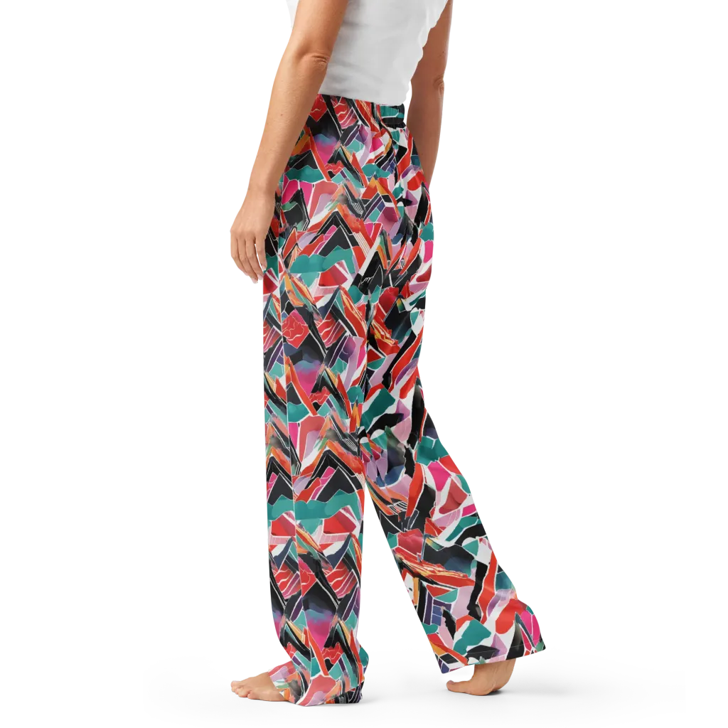 Chromatic Avalanche on Women's Pajama Pants — Left