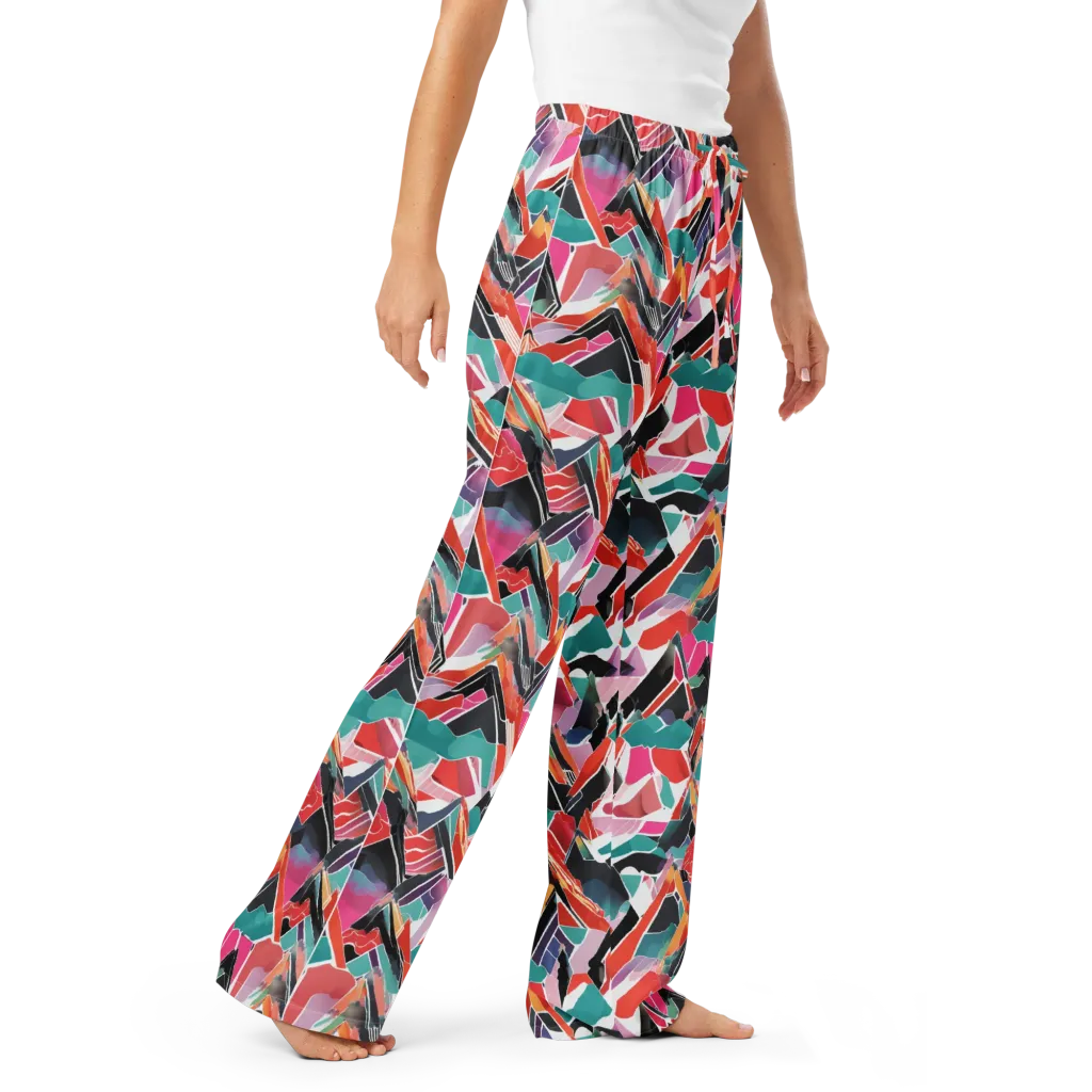 Chromatic Avalanche on Women's Pajama Pants — Right Front