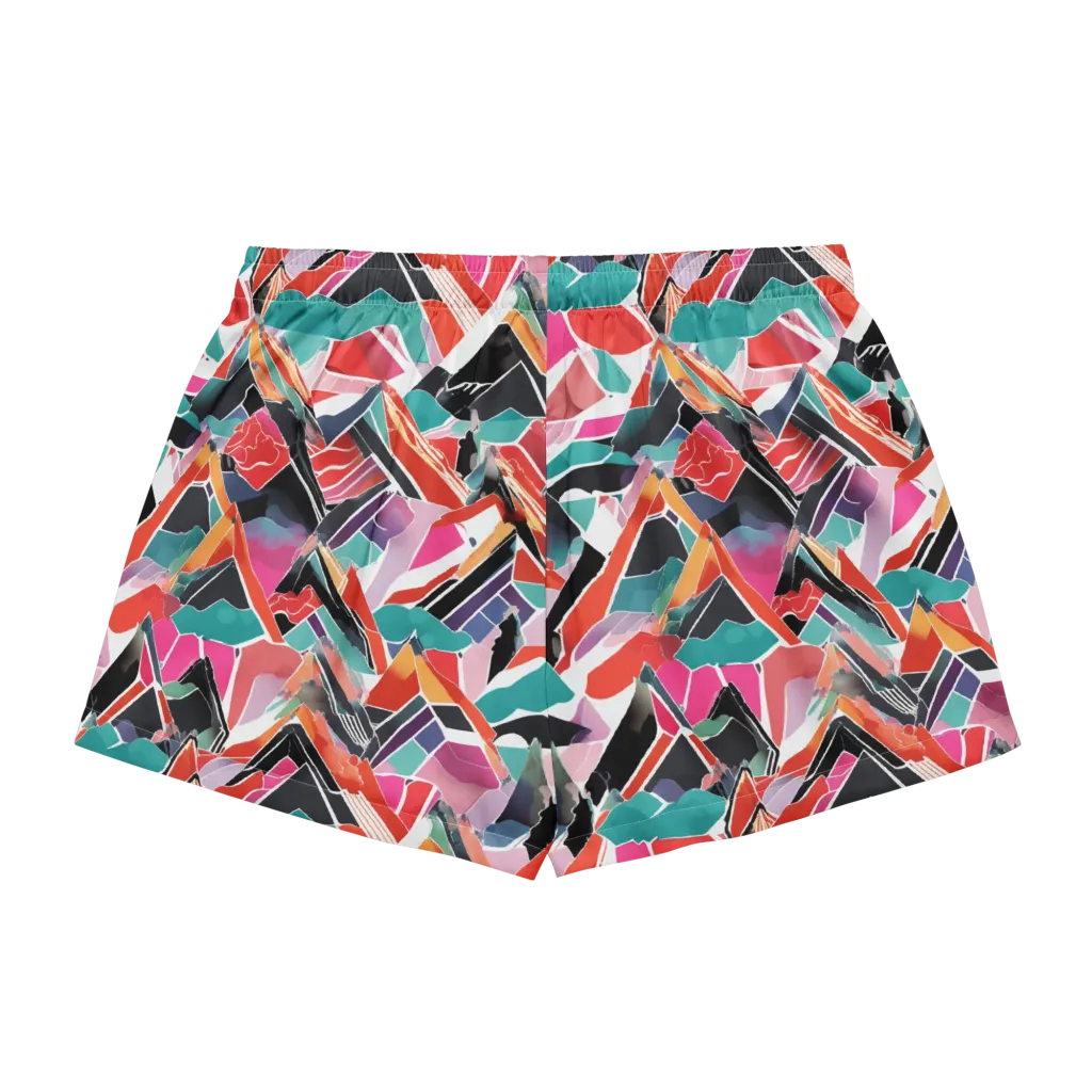 Chromatic Avalanche on Women's Pajama Shorts — Back