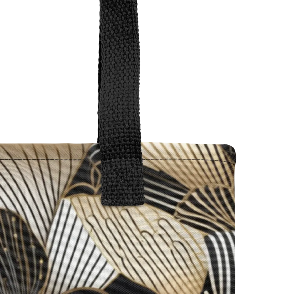 Noir Deco Bloom on Tote Bag — Product details