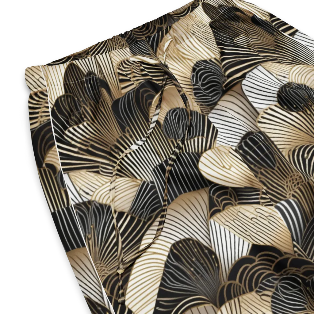 Noir Deco Bloom on Women's Pajama Pants — Product details