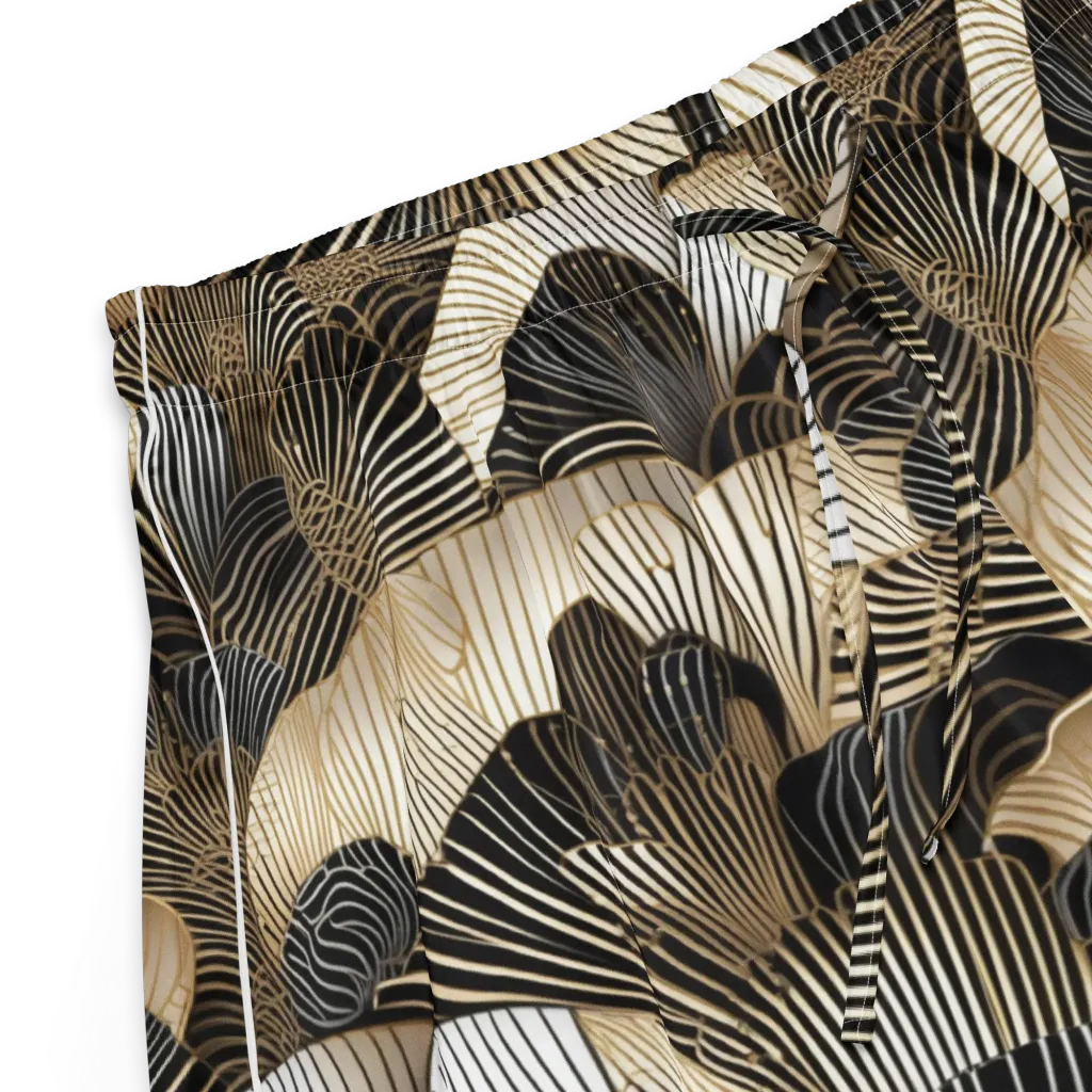 Noir Deco Bloom on Women's Pajama Shorts — Product details