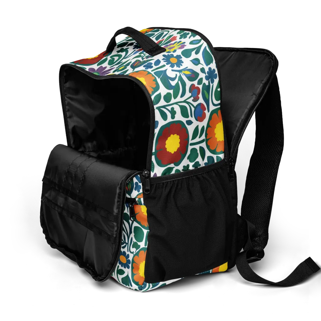 Folk Garden Riot on Utility Backpack — Product details 2