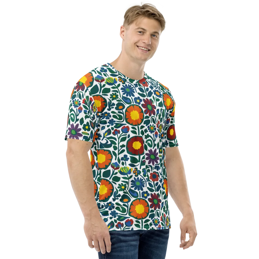 Folk Garden Riot on Men's Crew Neck T-Shirt — Right