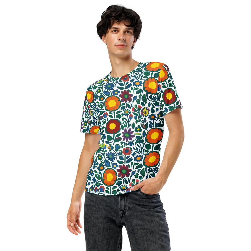 Folk Garden Riot on Men's Crew Neck T-Shirt — Front