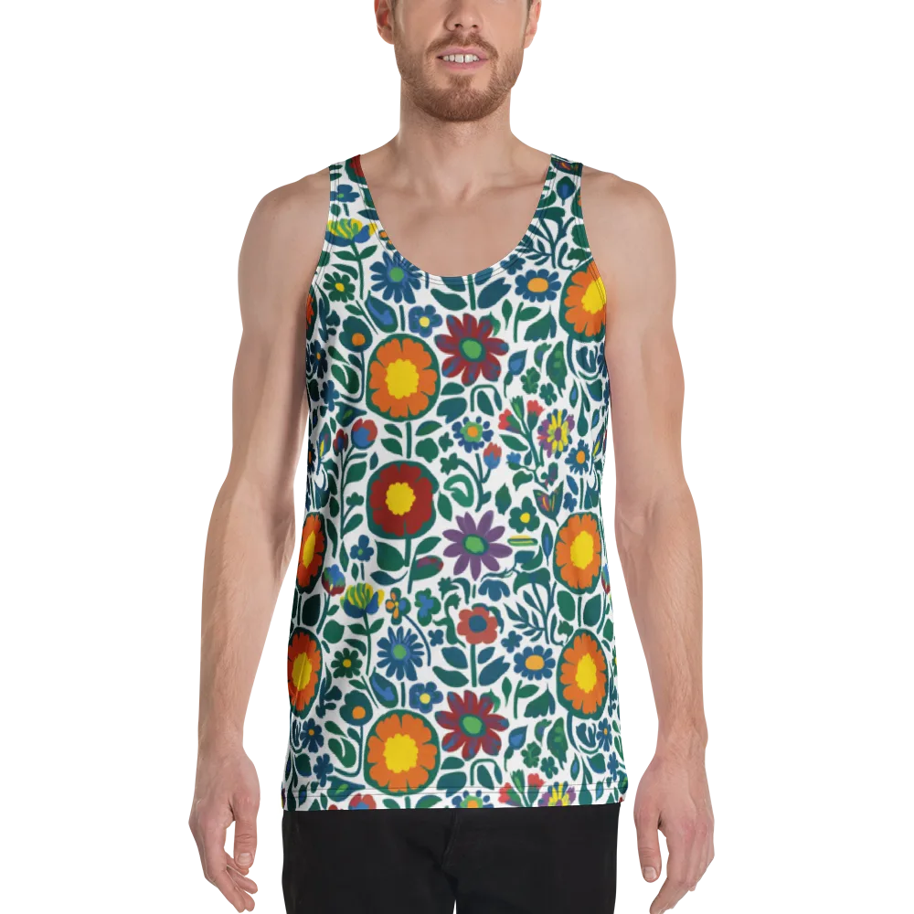 Folk Garden Riot on Men's Tank Top — Front