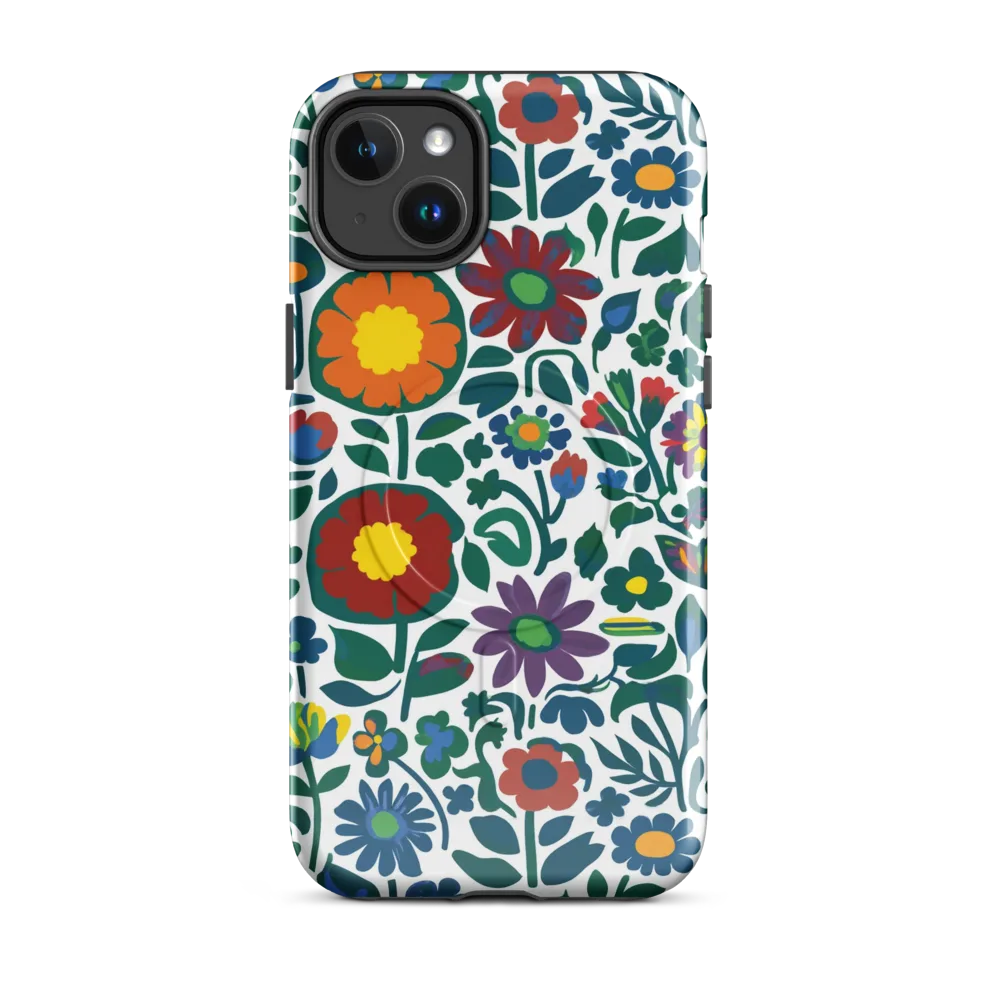 Folk Garden Riot on MagSafe Tough Case for iPhone® — Front