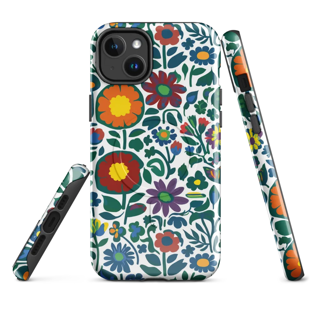 Folk Garden Riot on MagSafe Tough Case for iPhone® — Front