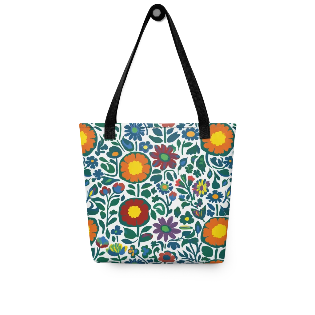 Folk Garden Riot on Tote Bag — Front