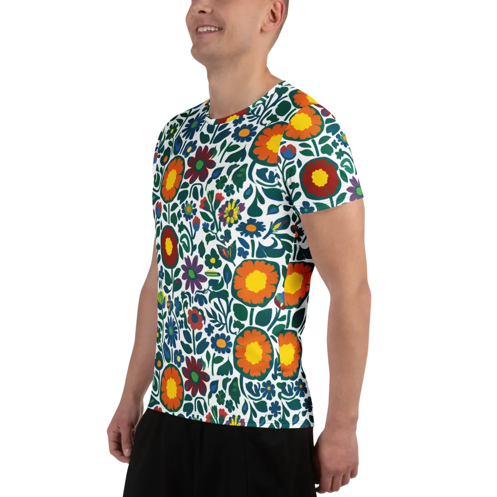 Folk Garden Riot on Men's Athletic T-Shirt — Left