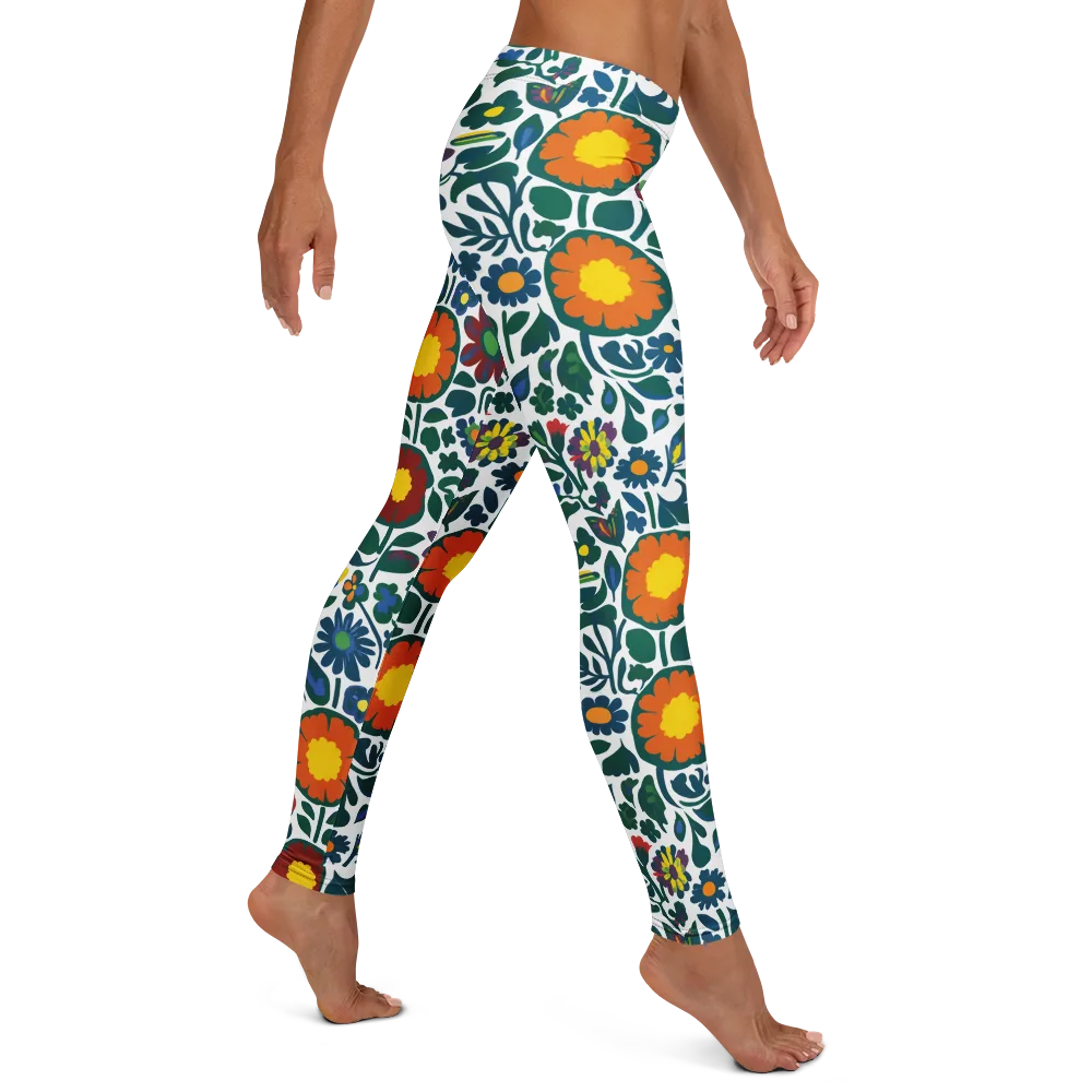 Folk Garden Riot on Leggings — Right