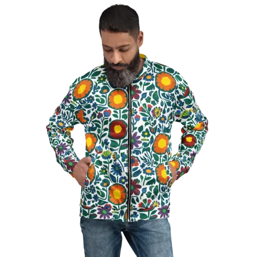 Folk Garden Riot on a Bomber Jacket