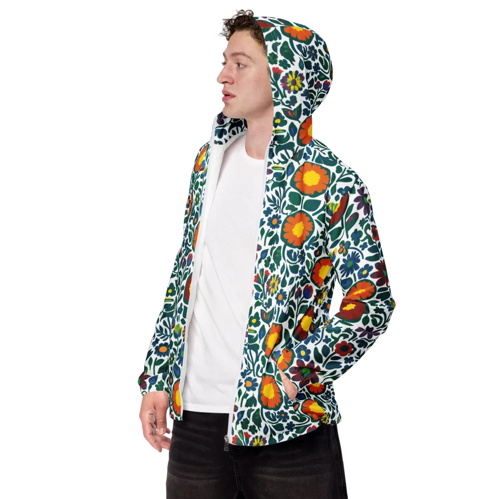 Folk Garden Riot on Men's Windbreaker — Left Front
