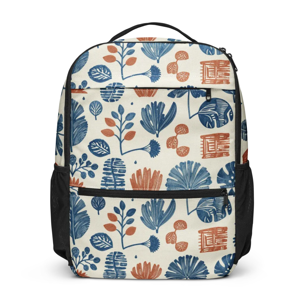 Terracotta Tides on Utility Backpack — Front