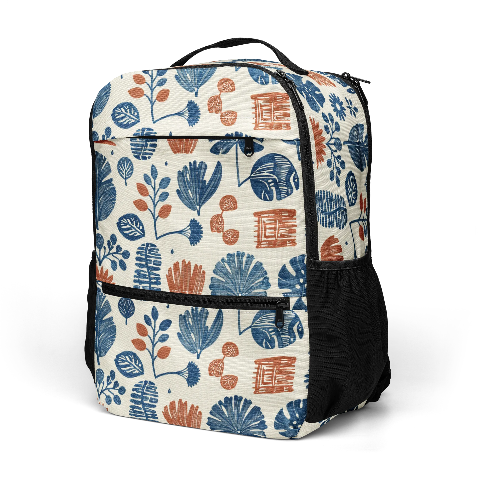 Terracotta Tides on Utility Backpack — Left Front