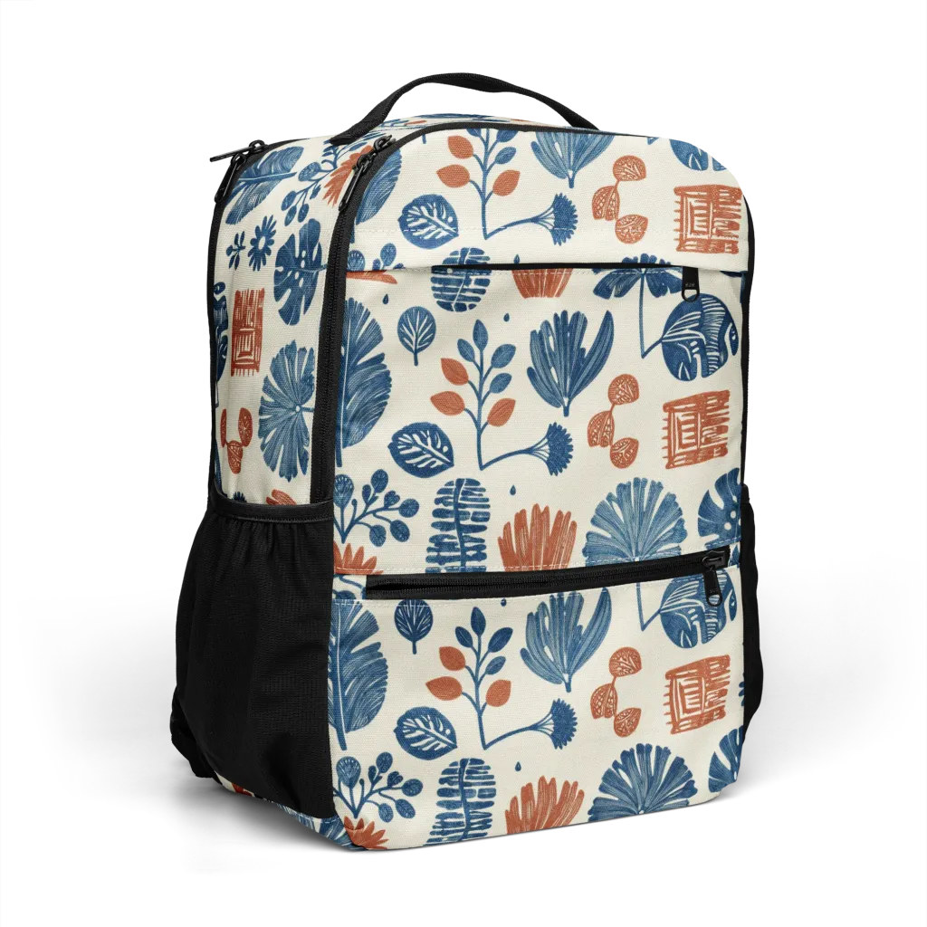 Terracotta Tides on Utility Backpack — Right Front