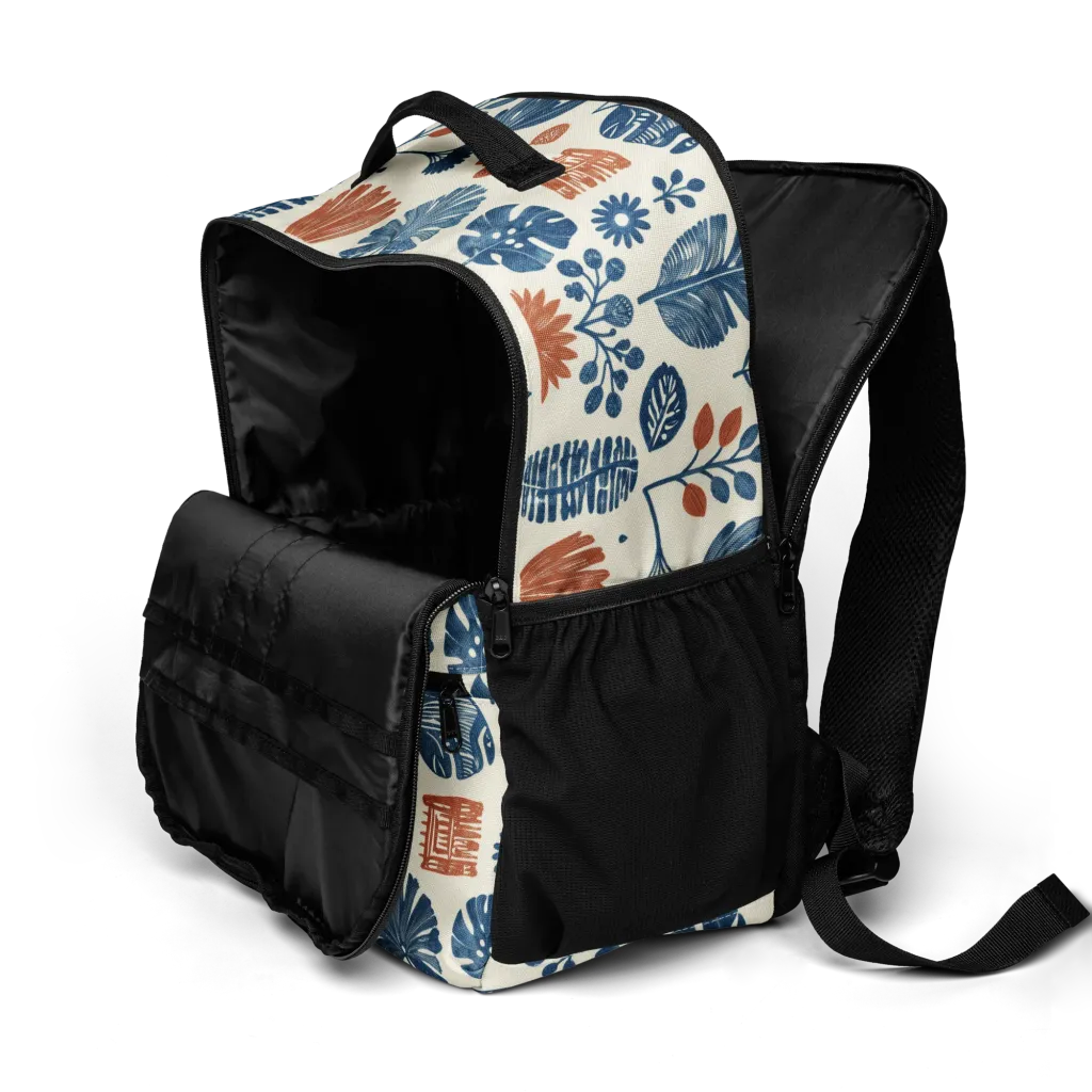 Terracotta Tides on Utility Backpack — Product details 2
