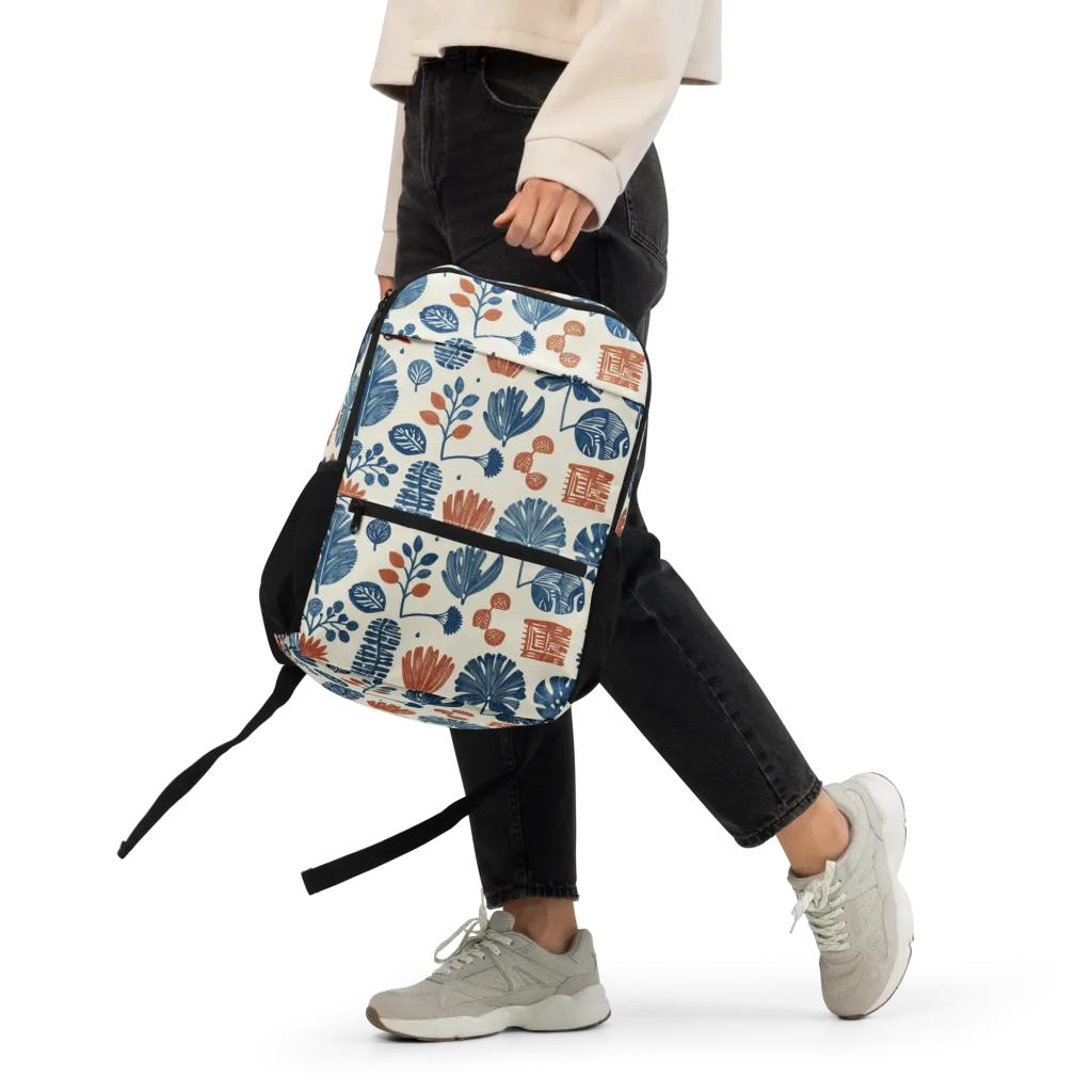Terracotta Tides on Utility Backpack — Front