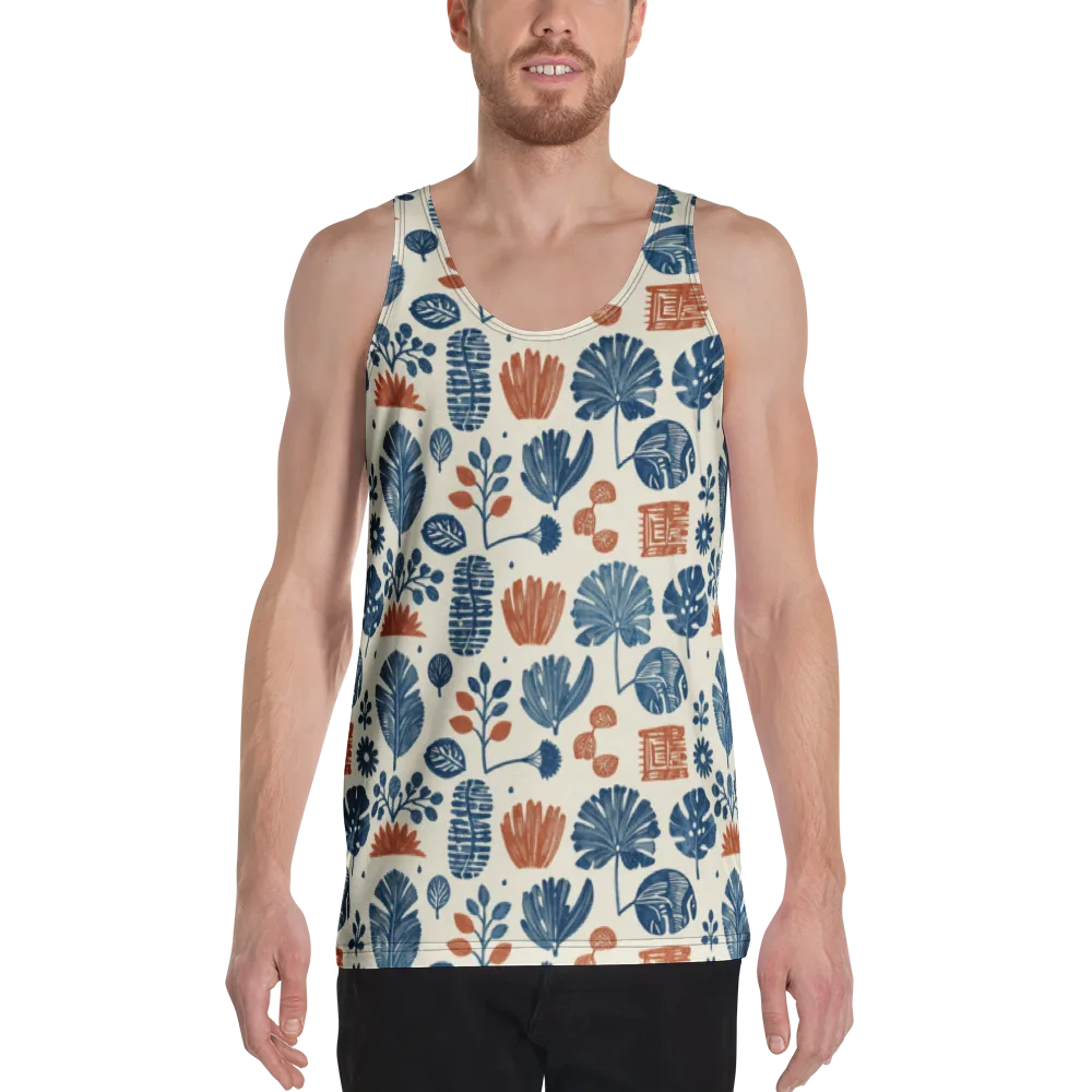 Terracotta Tides on Men's Tank Top — Front