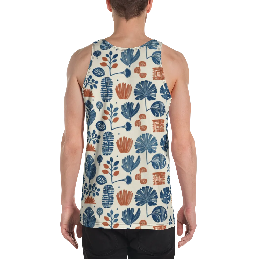 Terracotta Tides on Men's Tank Top — Back