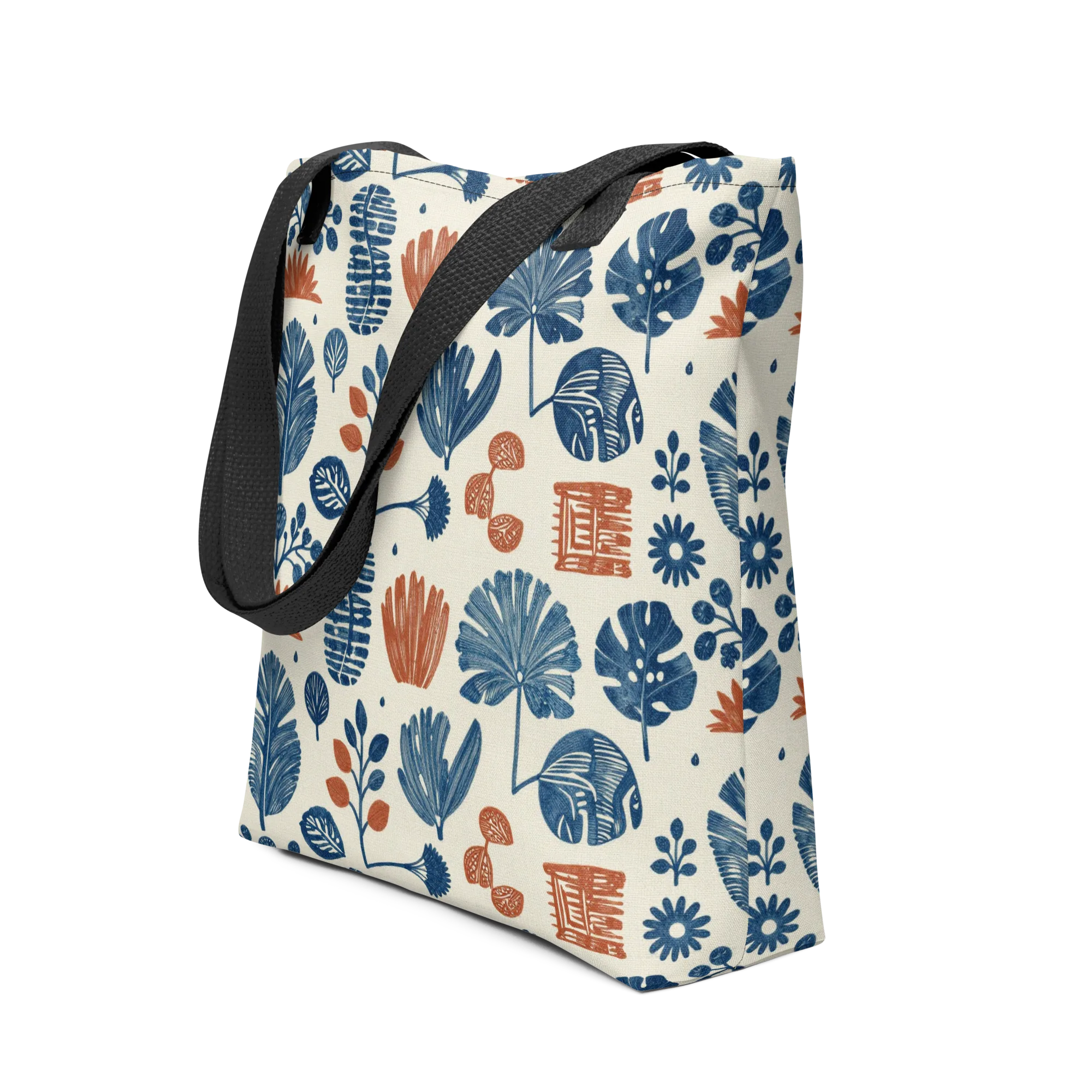 Terracotta Tides on Tote Bag — Front