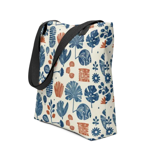 Terracotta Tides on a Tote Bag